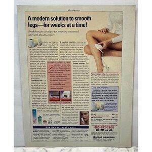 Braun Silk-Epil System Print Ad Vintage 90s Hair Removal Comtrad Industries